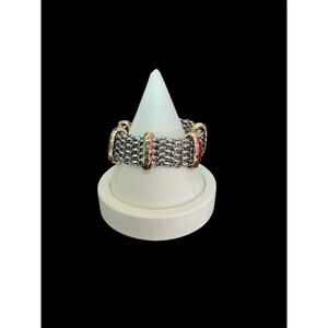 Two Tone Mesh Style Bracelet